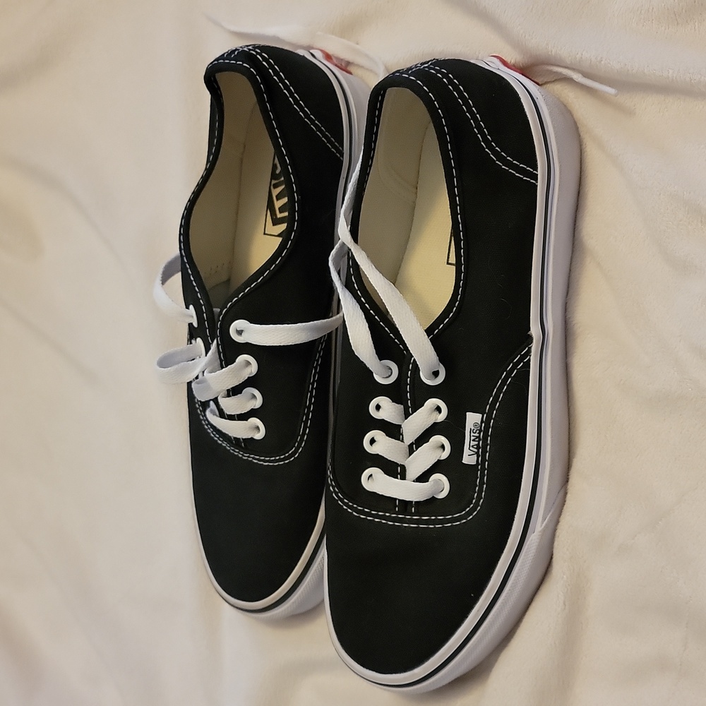 Vans Authentic Shoes Black Size 7.5